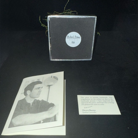 Michael Aram Green Grass Beaded Votive NIB - Picture 6 of 11